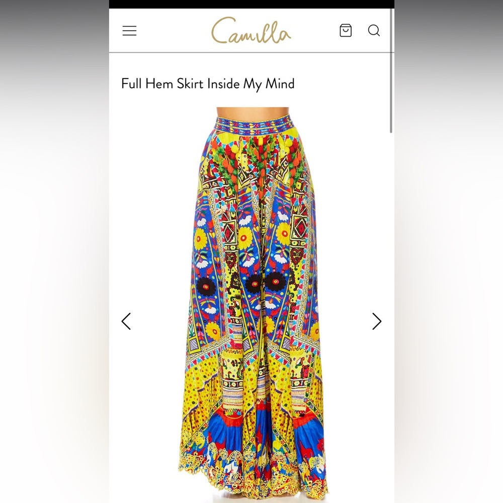 Camilla Full Hem Skirt ‘Inside My Mind’